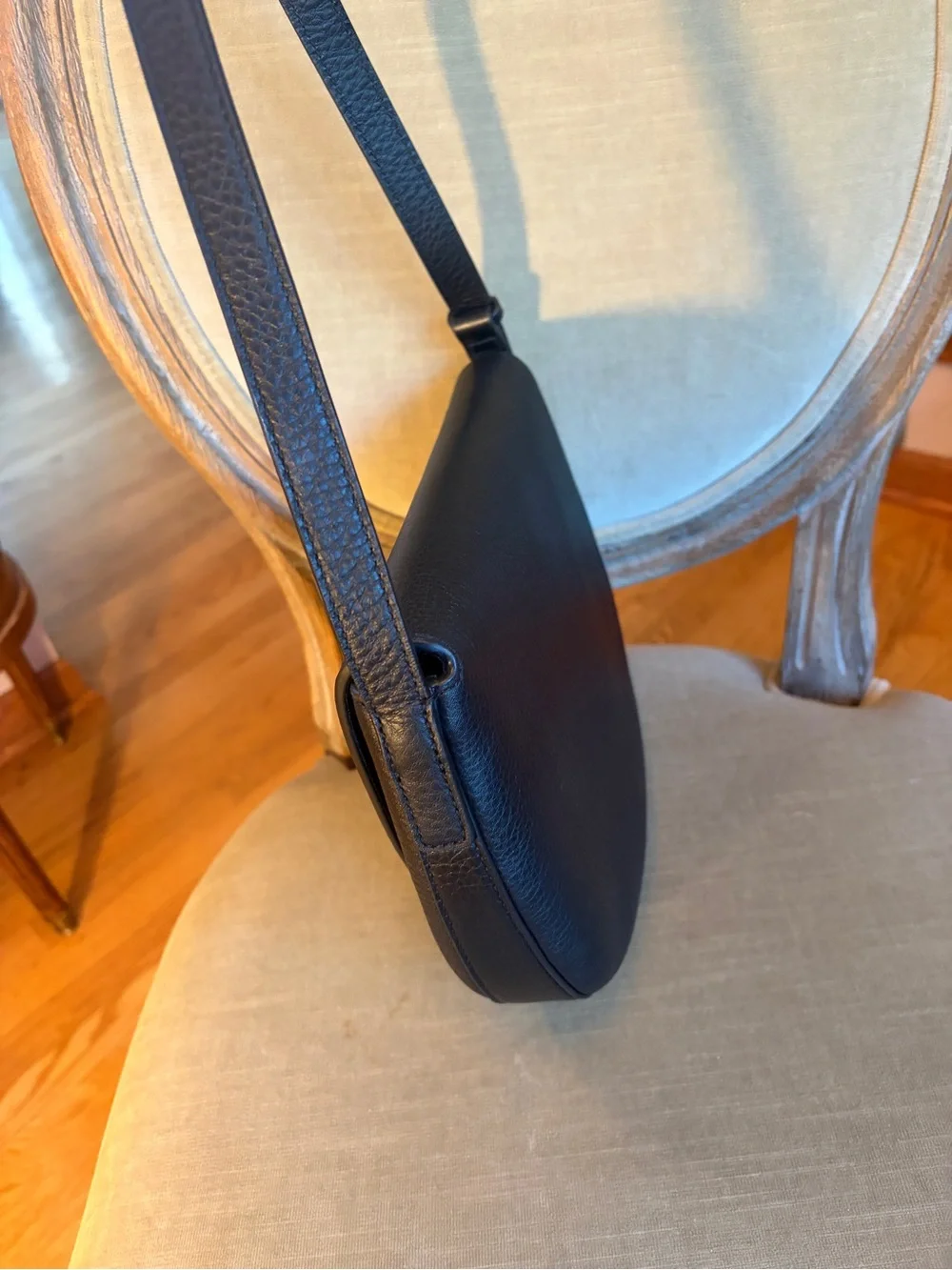 Madewell NWOT DAKOTA LEATHER Saddle Bag Black - Picture 5 of 9